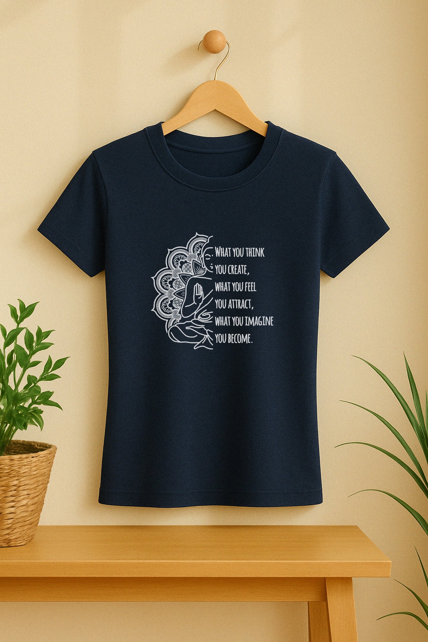 What You Think, You Create – Women's Slim Fit T-Shirt