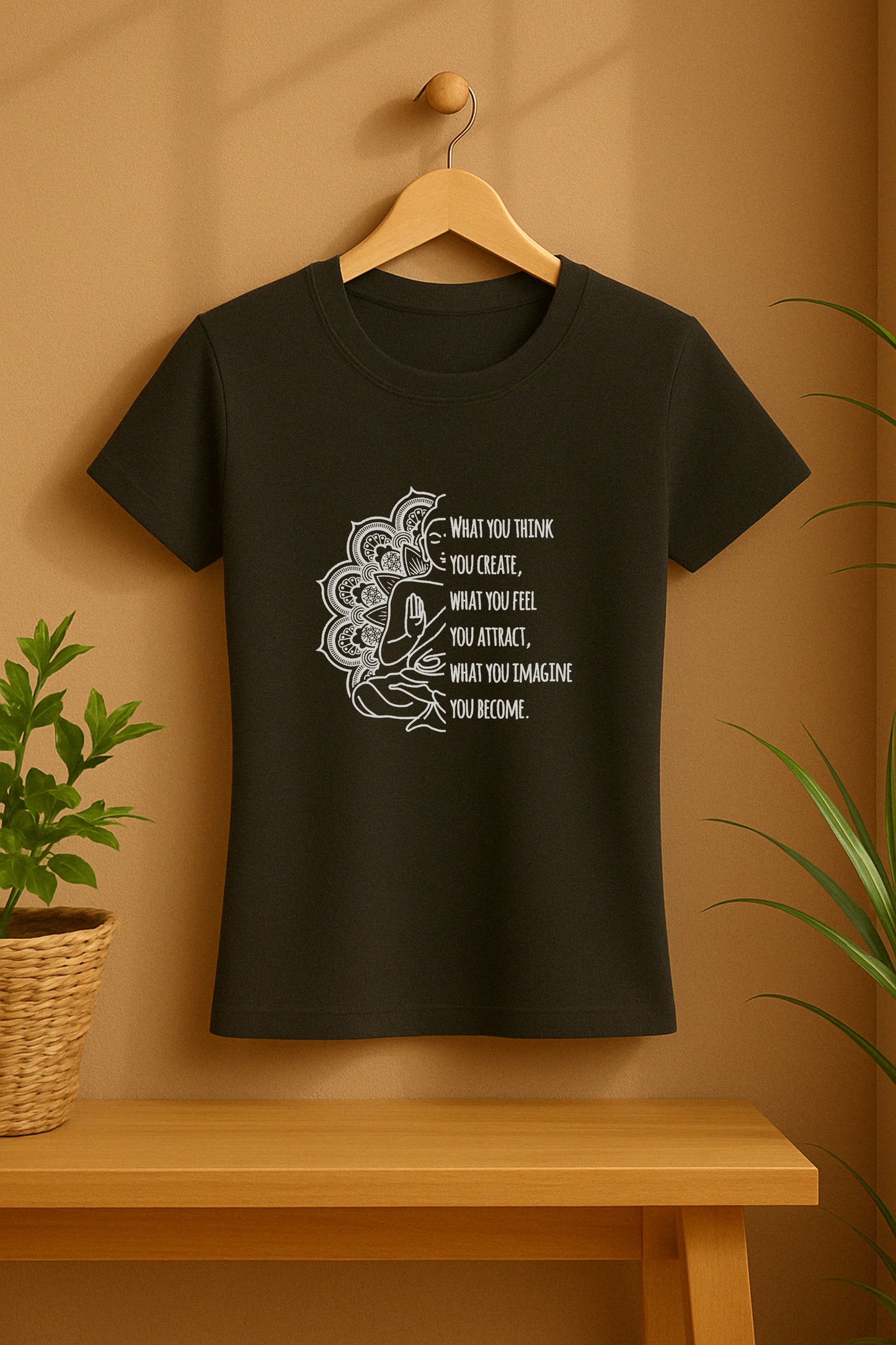 What You Think, You Create – Women's Slim Fit T-Shirt