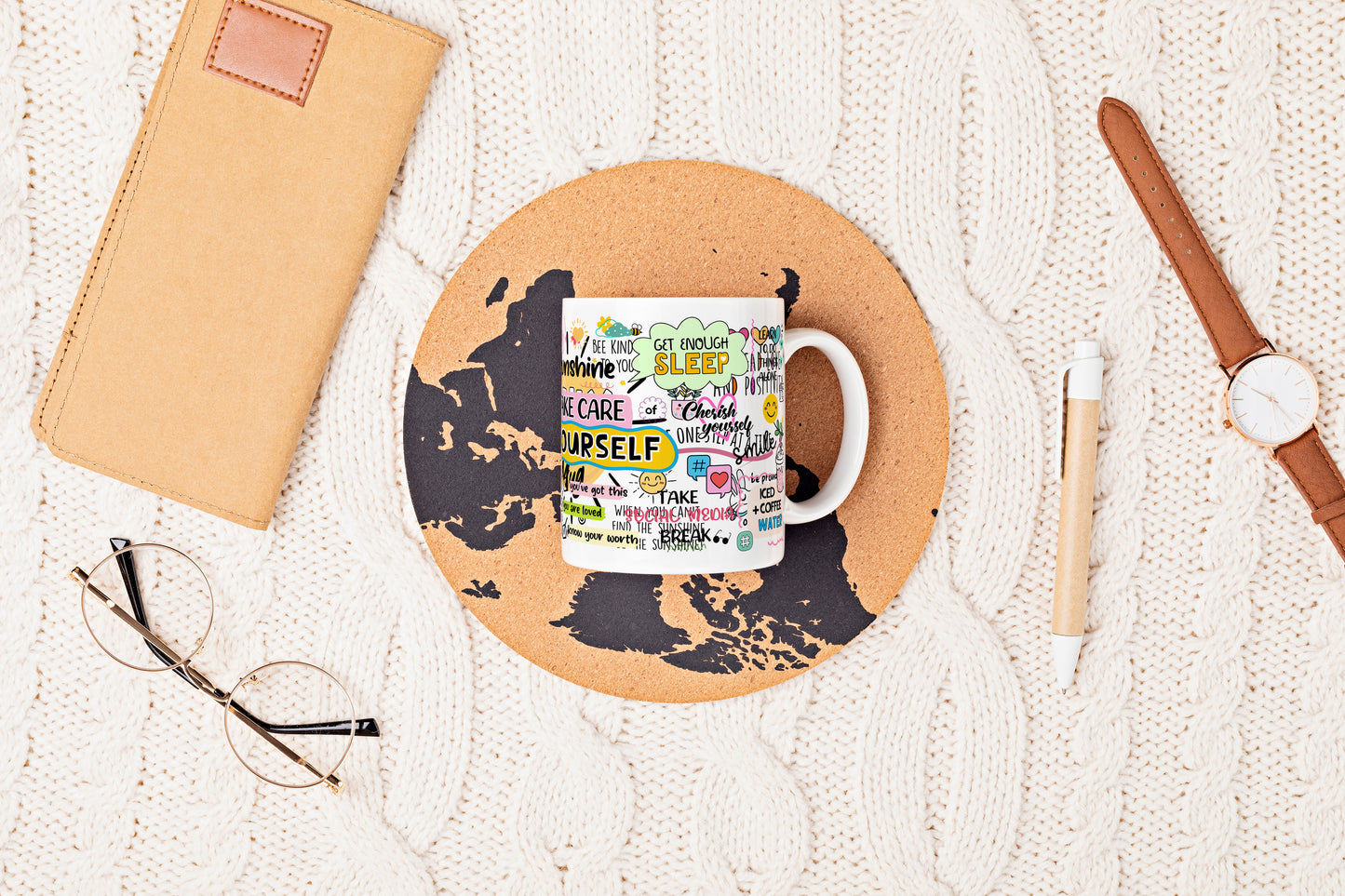 Self-Care Inspirational Ceramic Mug - 11oz & 15oz