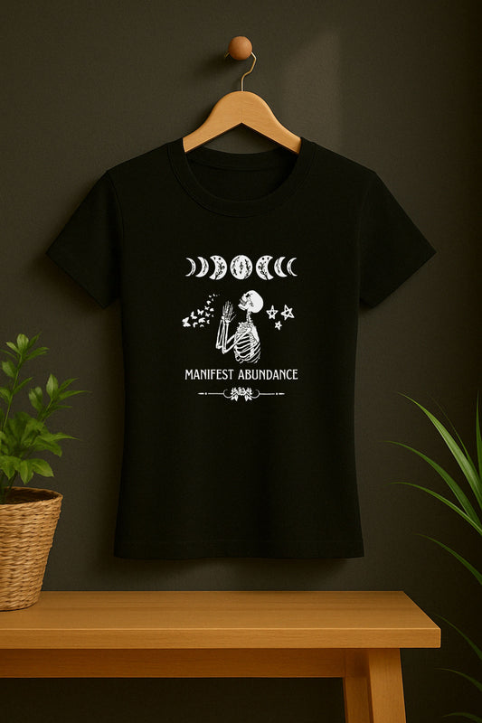 Manifest Abundance Women's Slim Fit T-Shirt – Align with Wealth & Success